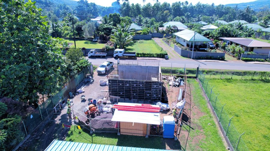 Le chantier vu du ciel