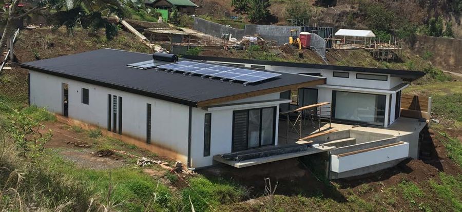 La villa en fin de travaux