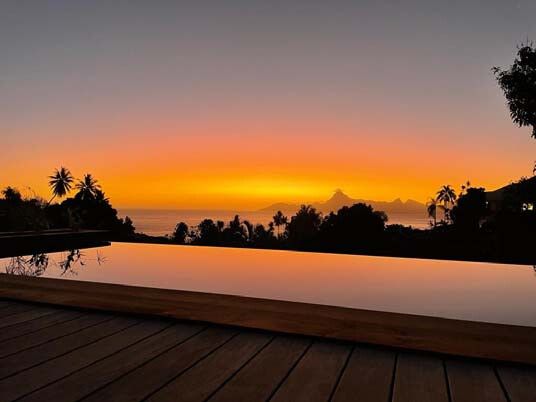La piscine face à Moorea
